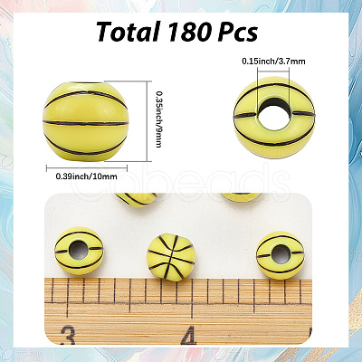 6 Sets Opaque Acrylic Beads OACR-SC0002-28-1