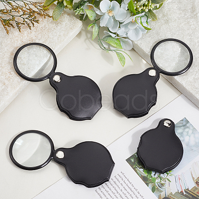 4Pcs Magnifying Glass AJEW-SP0002-48-1