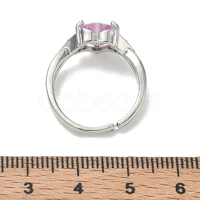 Brass & Cubic Zirconia Finger Rings CU-CBA7E55-17P-1
