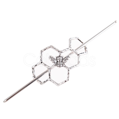 Alloy Hair Sticks OHAR-PW0001-376AS-1