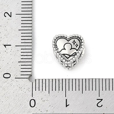 925 Sterling Silver European Beads STER-R005-02AS-07-1