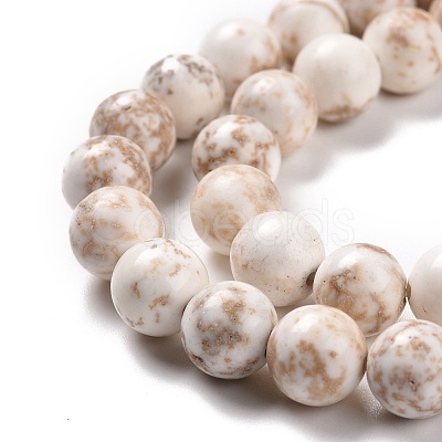 Natural Magnesite Beads Strands TURQ-P027-22-8mm-1