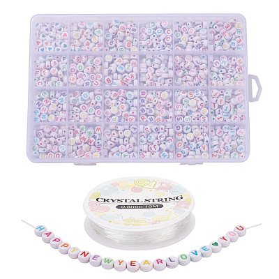 DIY Letter Bracelet Making Kit for Children's Day DIY-YW0001-88A-01-1