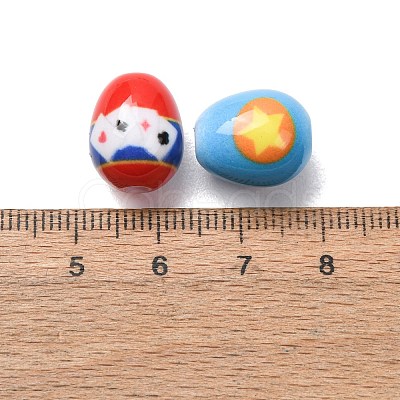 Printed Opaque Acrylic Beads AC-CBA46F7-03-1