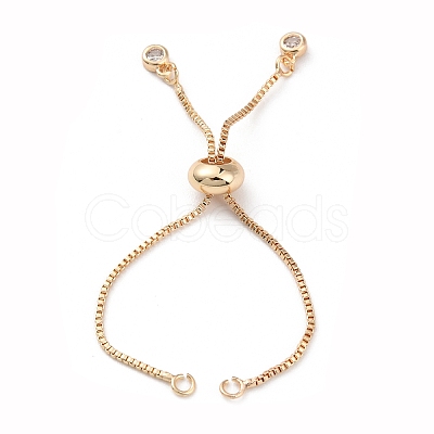Rack Plating Brass Box Chain Link Bracelet Making KK-A183-03G-1