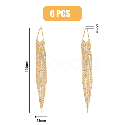 6Pcs Brass Big Pendant KK-HY0001-53-1