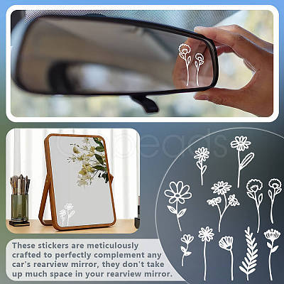 1Pc Waterproof PVC Electrostatic Stickers DIY-OC0013-20D-1