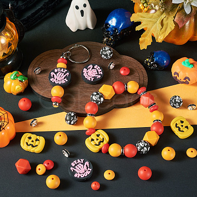 Halloween DIY Beads Findings Kits DIY-TA0014-47B-1