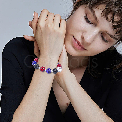 20Pcs 4 Colors Acrylic Rhinestone Beads OACR-SC0003-05-1