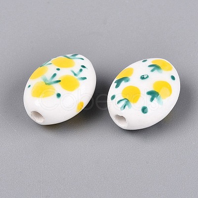 Handmade Porcelain Beads PORC-N012-14B-01-1