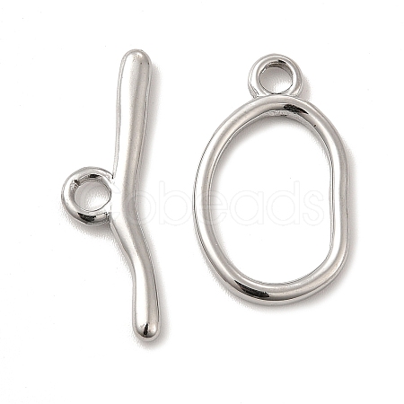 Non-Tarnish 304 Stainless Steel Toggle Clasps STAS-F290-06P-1