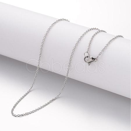 Non-Tarnish 304 Stainless Steel Necklace MAK-K004-18P-1