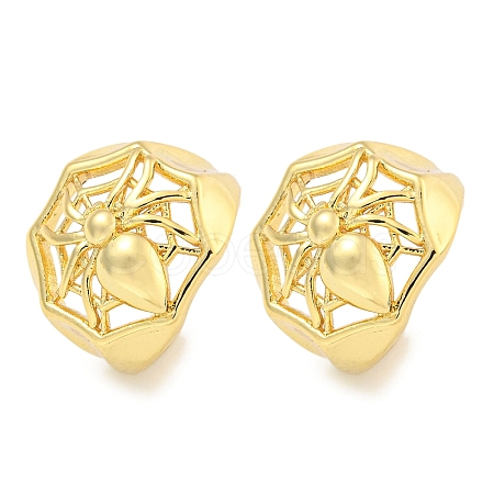 Brass Cuff Earrings EJEW-C104-085G-1
