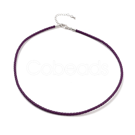 Braided Round Imitation Leather Bracelets Making BJEW-H610-01P-10-1