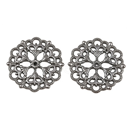 Tibetan Style Filigree Joiners Links TIBE-A11623-B-LF-1