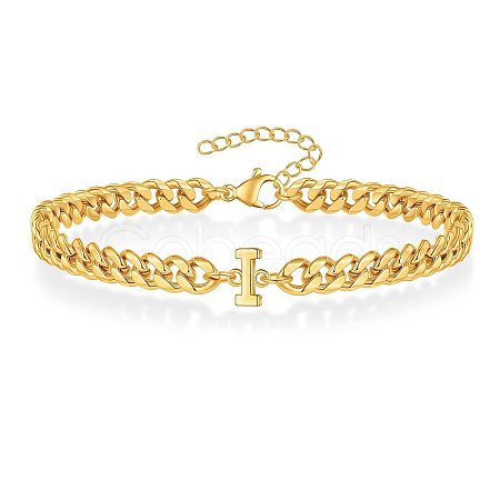 Letter 304 Stainless Steel Link Bracelets FS-WG7830E-08-1