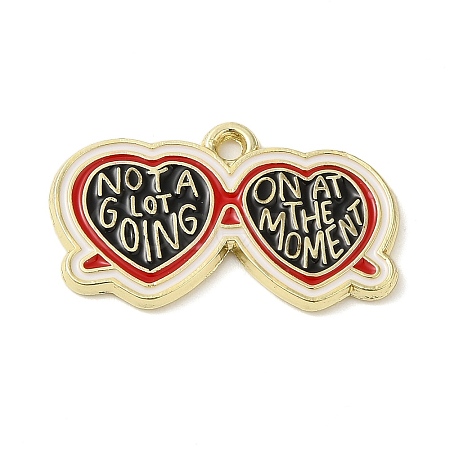 Alloy Enamel Pendants ENAM-C022-02A-G-1