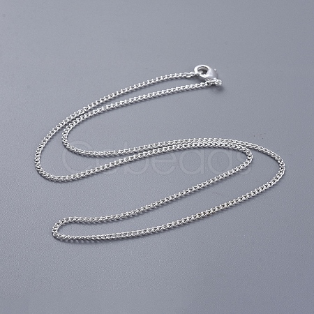 Brass Twisted Curb Chain Necklaces NJEW-BB10884-18-1