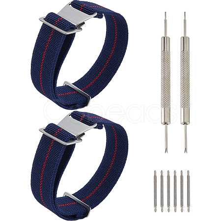 Nylon Watch Bands AJEW-WH0643-117B-1