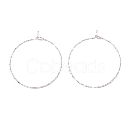 316 Surgical Stainless Steel Hoop Earrings Findings STAS-D183-02P-03-1