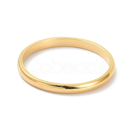 2mm Polished Plain Dome Finger Ring for Girl Women RJEW-C012-05B-G-1