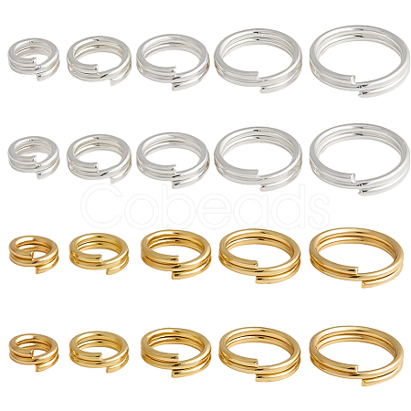 100Pcs Brass Split Rings FIND-HY0005-04A-1