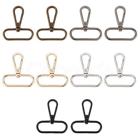 10Pcs 5 Colors Zinc Alloy Swivel Clasps FIND-HY0003-09-1