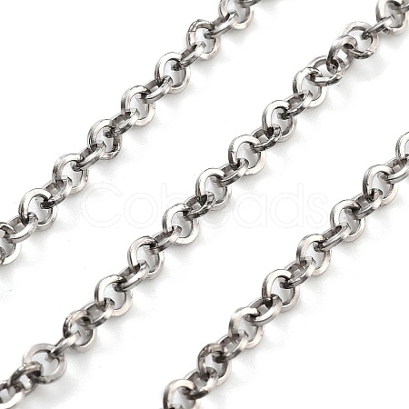 Tarnish Resistant Vacuum Plating 304 Stainless Steel Rolo Chains CHS-H026-08A-P-1