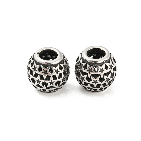 316 Surgical Stainless Steel  Beads STAS-Q304-34AS-1