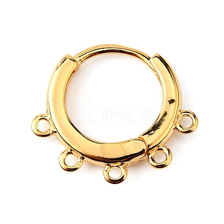 Brass Hoop Earrng Findings LS-KK-WH0035-85C-1