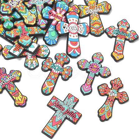 Mexico Theme Inspirational Quotes PVC Plastic Cabochons PL-CBAEA65-06-1