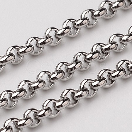 Tarnish Resistant 304 Stainless Steel Rolo Chains CHS-L015-32-1