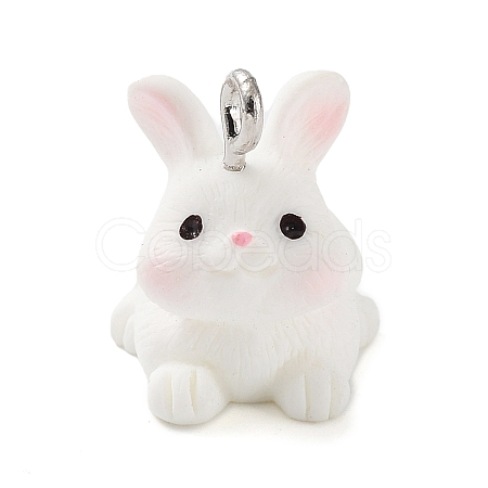 Opaque Resin Pendants RESI-Z014-01I-1