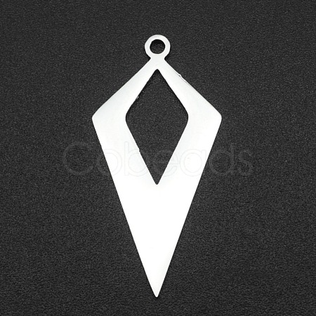 Tarnish Resistant 201 Stainless Steel Open Back Bezel Pendants STAS-R111-LA067-15-1