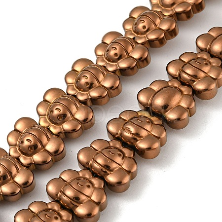 Electroplated Synthetic Non-magnetic Hematite Beads Strands G-Z032-D02-05G-1