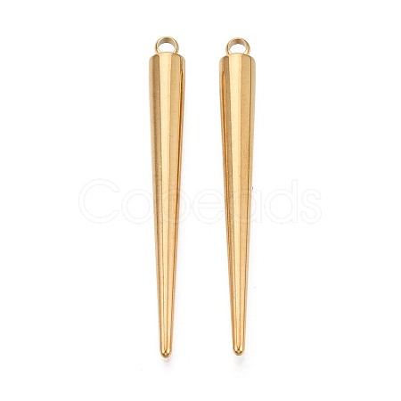304 Stainless Steel Pendants STAS-T075-22F-G-1