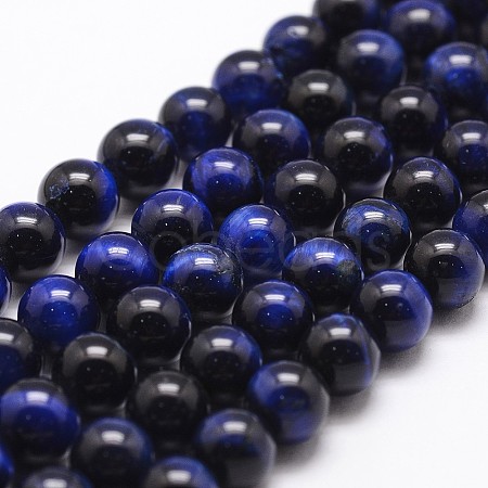 Natural Tiger Eye Bead Strands G-G735-23-8mm-02-1