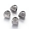 304 Stainless Steel European Bead Rhinestone Settings, Large Hole Beads, Bag, Antique Silver, 11x10x7.5mm, Hole: 4.5mm, Fit For 1mm Rhinestone