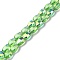 Transparent Electroplate Glass Beads Strands, AB Color Plated, Faceted, Teardrop, Light Green, 9x6.2x5mm, Hole: 1.2mm, about 71pcs/strand, 25''(63.5cm)