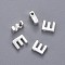 Brass Charms, Letter, Letter.E, 5x4.5x2mm, Hole: 1mm