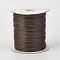 Eco-Friendly Korean Waxed Polyester Cord, Saddle Brown, 2mm, about 90yards/roll(80m/roll)