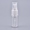 Empty Portable PET Plastic  Spray Bottles, Fine Mist Atomizer, with Dust Cap, Refillable Bottle, White, 7.55x2.3cm, Capacity: 10ml(0.34 fl. oz)