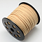 Eco-Friendly Faux Suede Cord, Faux Suede Lace, PeachPuff, 3.0x1.4mm, about 98.42 yards(90m)/roll