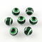 Round Evil Eye Resin Beads, Dark Green, 11.5~12x11mm, Hole: 2.5mm