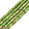 Natural Imperial Jasper Beads Strands, Dyed, Disc, Heishi Beads, Yellow Green, 4x2mm, Hole: 0.7mm, about 190pcs/strand, 15.04 inch(38.2cm)