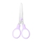 Stainless Steel Children's DIY Paper-cutting Scissors, with Plastic Handle, Multi-Purpose Office Scissor, Easy Grip Handles, Lilac, 130x62mm