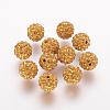 Polymer Clay Rhinestone Beads RB-K050-8mm-C09-1