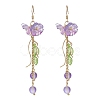 Synthetic Moonstone Dangle Earrings EJEW-JE06937-3