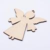 Undyed Wood Blank Tag Big Pendants WOOD-P010-02A-1