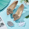 4Pcs 2 Colors Cloth Rhinestone Shoe Decorations FIND-FG0003-55-5